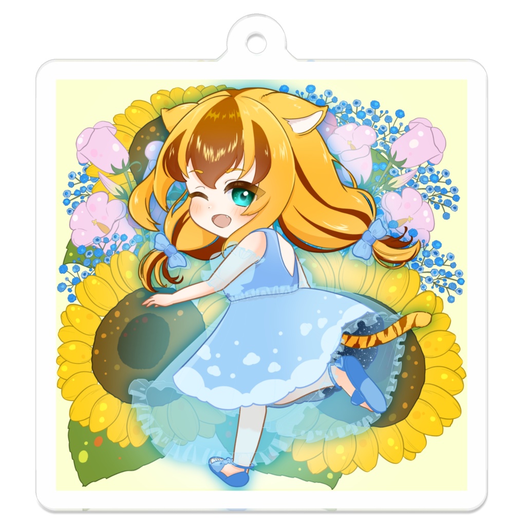 とら子SD誕生日アクリルキーホルダー