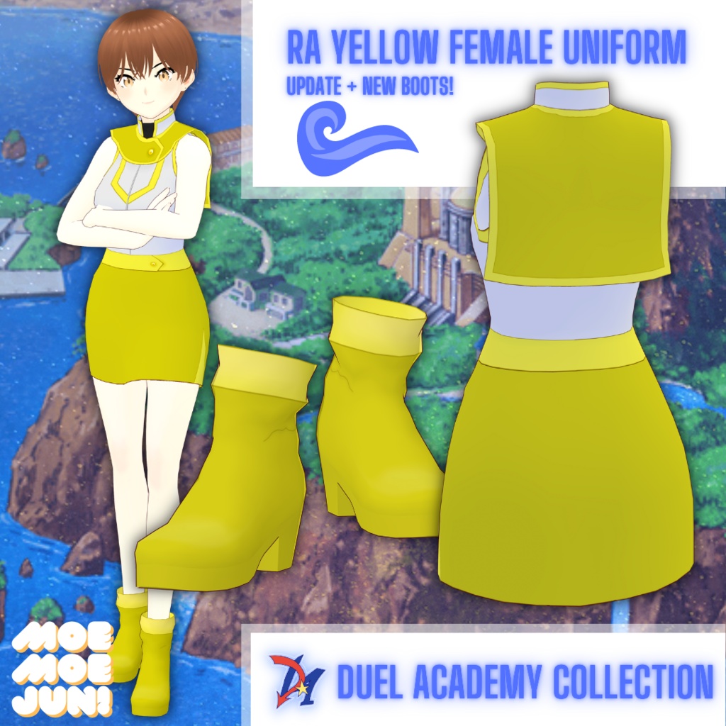 VRoid Studio] DA COLLECTION - Ra Yellow Female (UPDATED