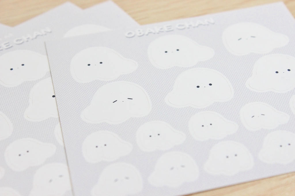 おばけちゃんフチなしシール