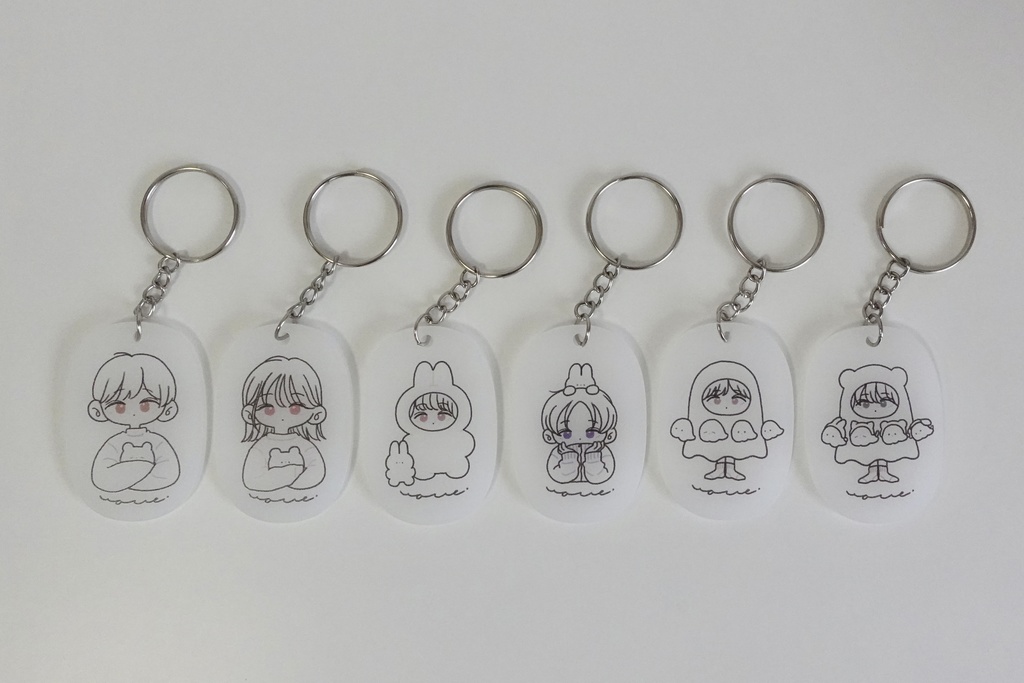 フレンドランダムアクキー(線画ver.)