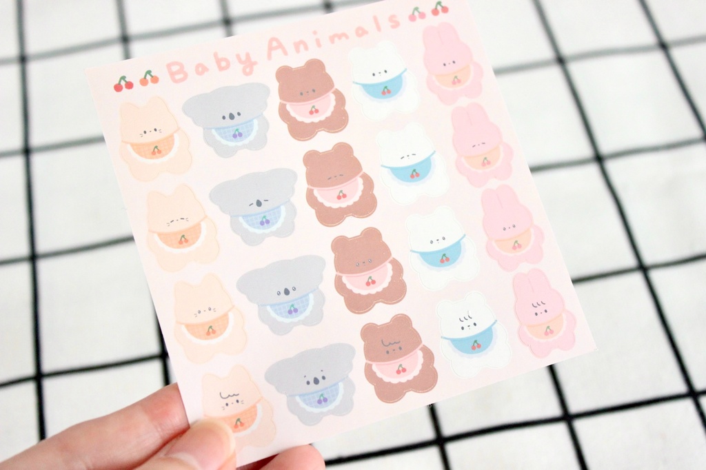 ベイビーアニマルシール