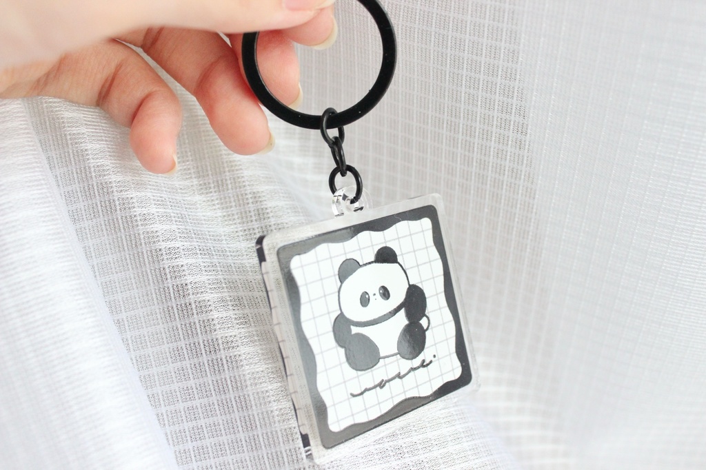 スクエアアクリルキーホルダー