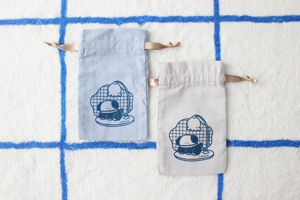 ミニ巾着《柄:全8種/色:2色》