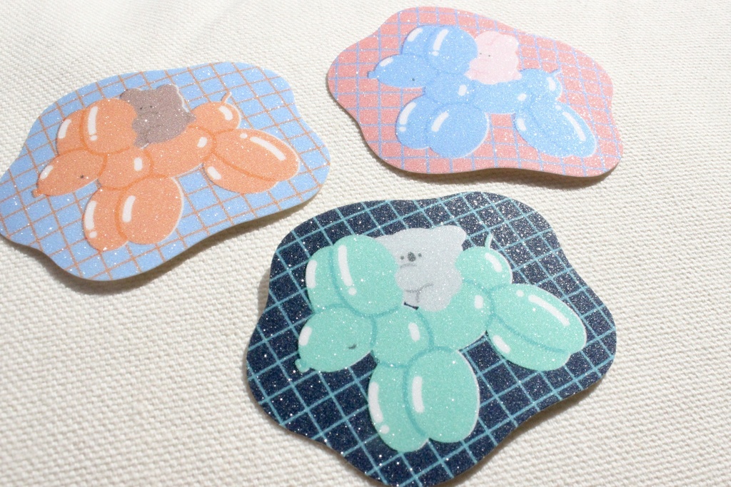 バルーンドッグステッカー全3種