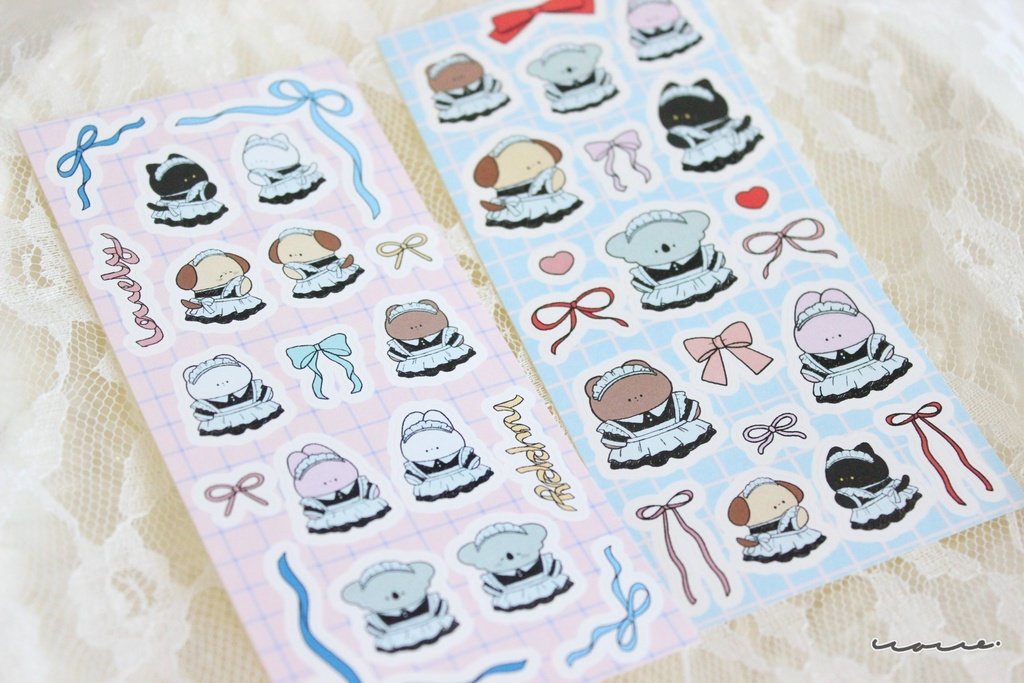 ラブリーメイドシール 全2種