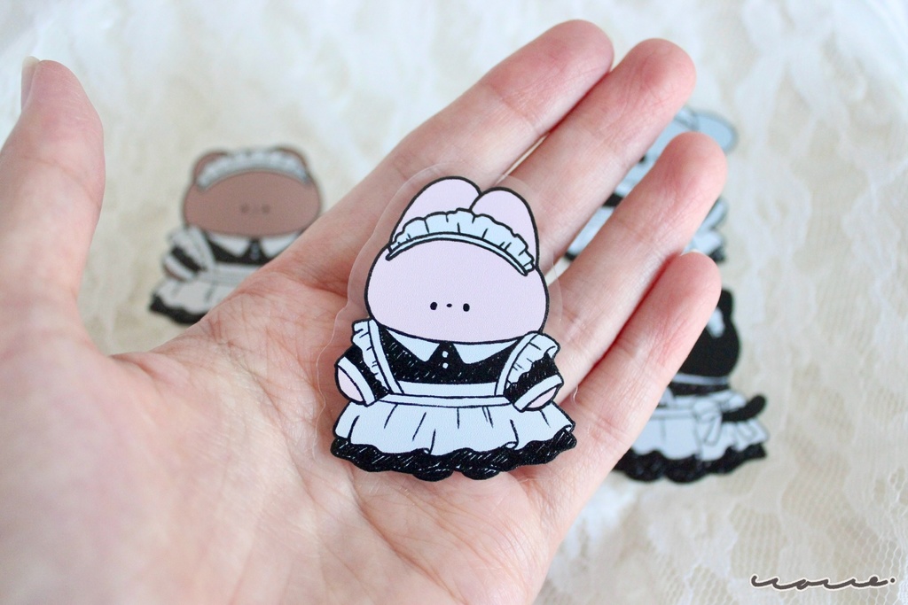 メイドクリアステッカー 全5種