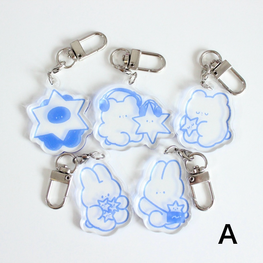 〈新作〉ランダムBlueStarアクリルキーホルダー