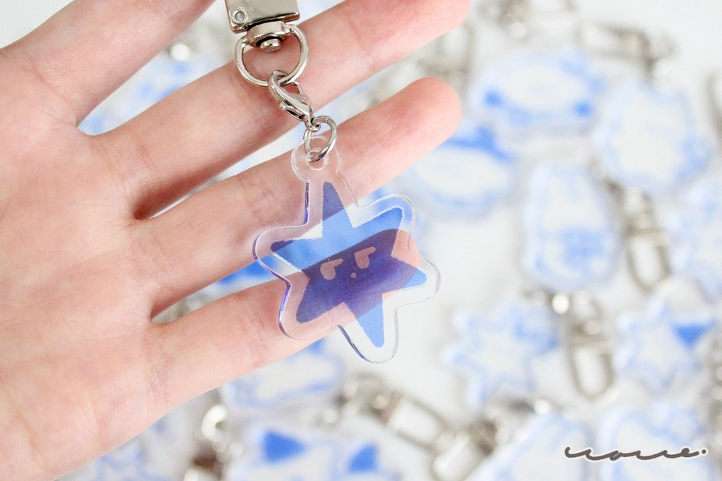 〈新作〉ランダムBlueStarアクリルキーホルダー