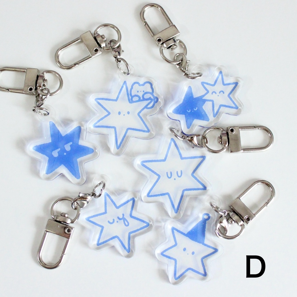 〈新作〉ランダムBlueStarアクリルキーホルダー