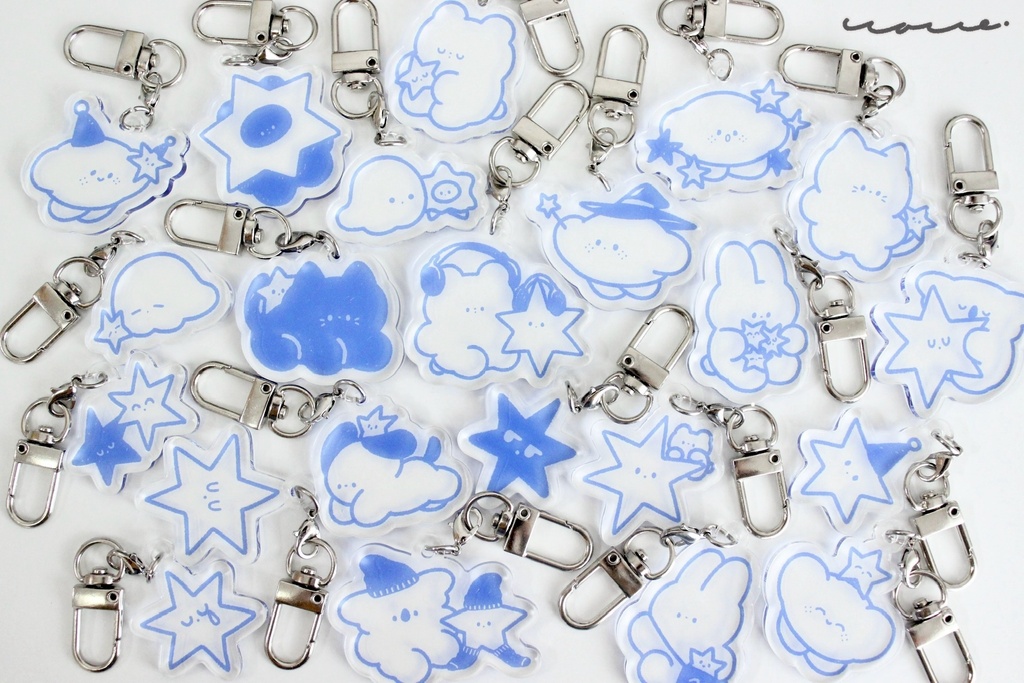 〈新作〉ランダムBlueStarアクリルキーホルダー
