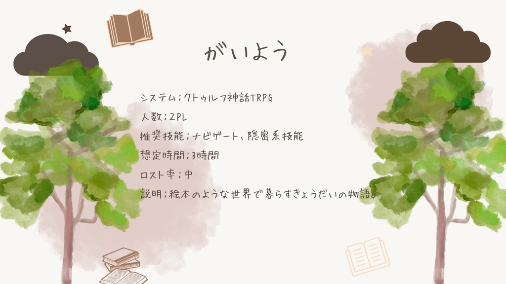 クトゥルフ神話TRPG「もりのきょうだい」 SPLL:E190834