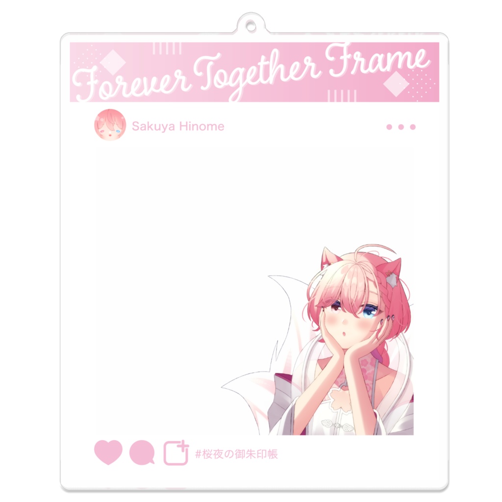 SNS風アクリルキーホルダー