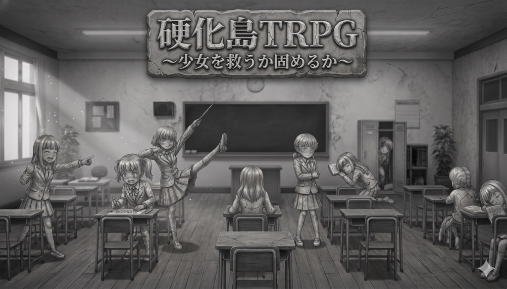 硬化島TRPG~少女を救うか固めるか~