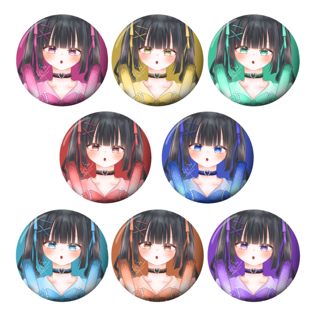 おたくちゃん缶バッジ/全色セット