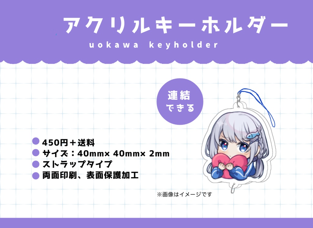 魚川の連結アクキー