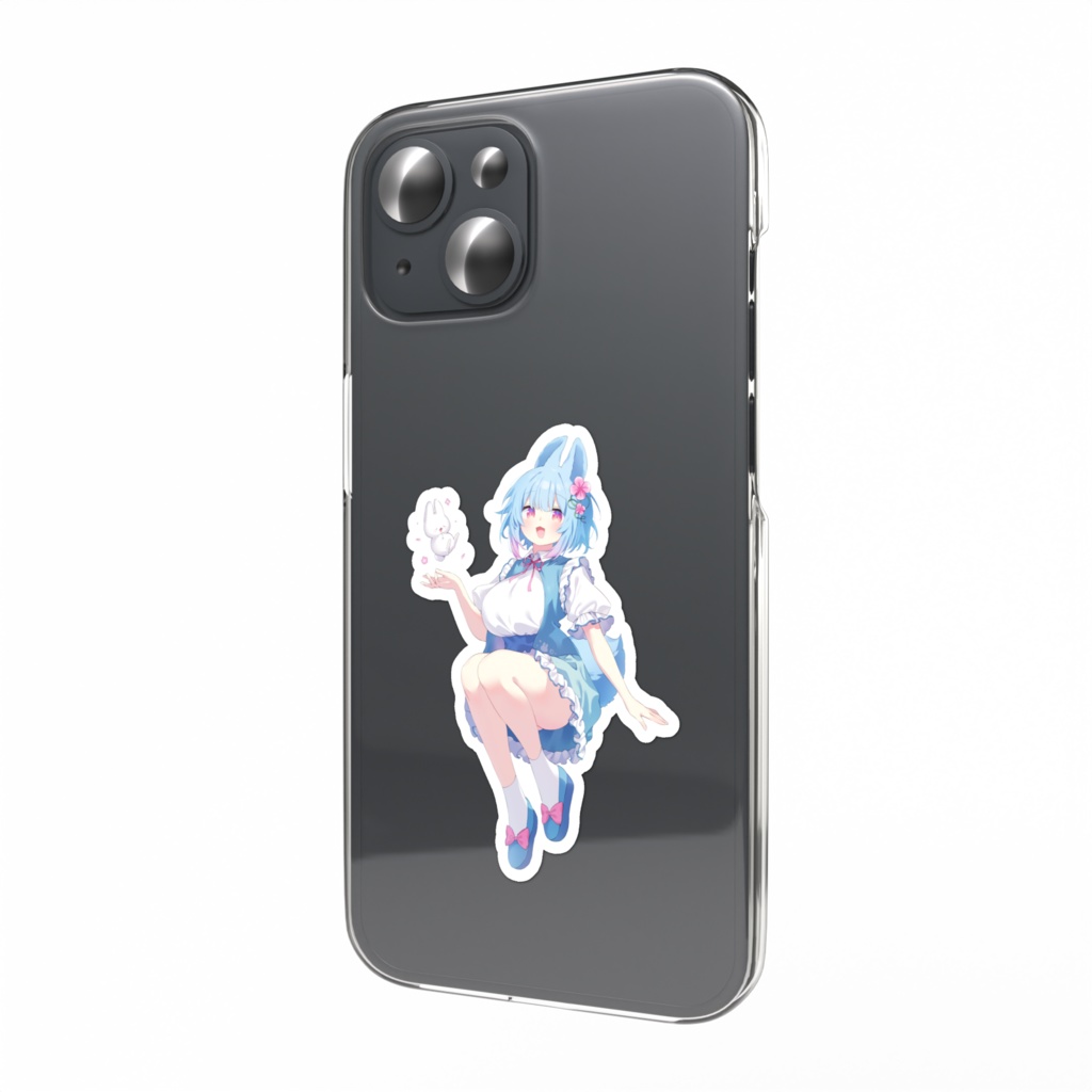 春うさケモミミちゃん スマホステッカー