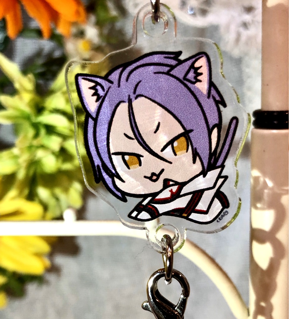 ねこちゃんアクリル連結チャーム