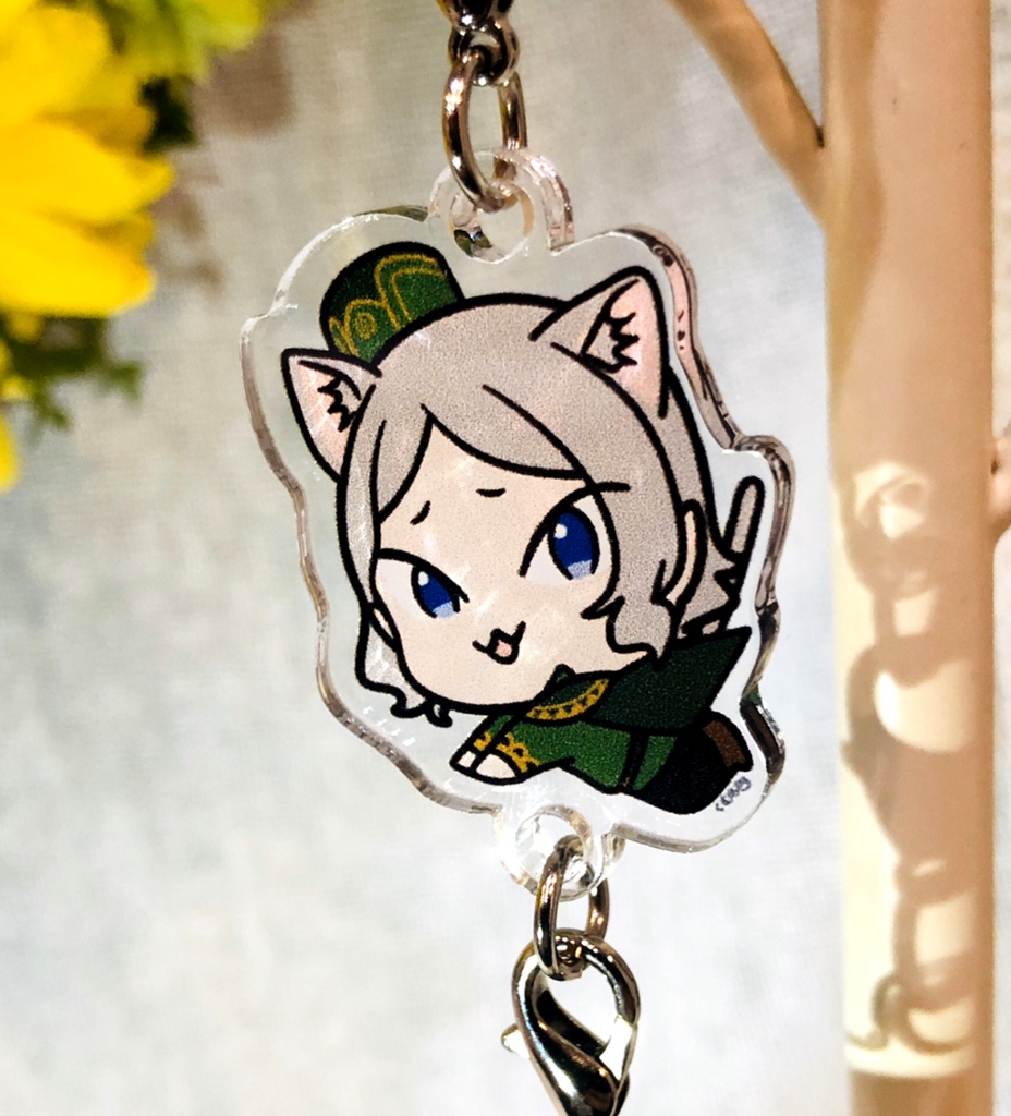 ねこちゃんアクリル連結チャーム