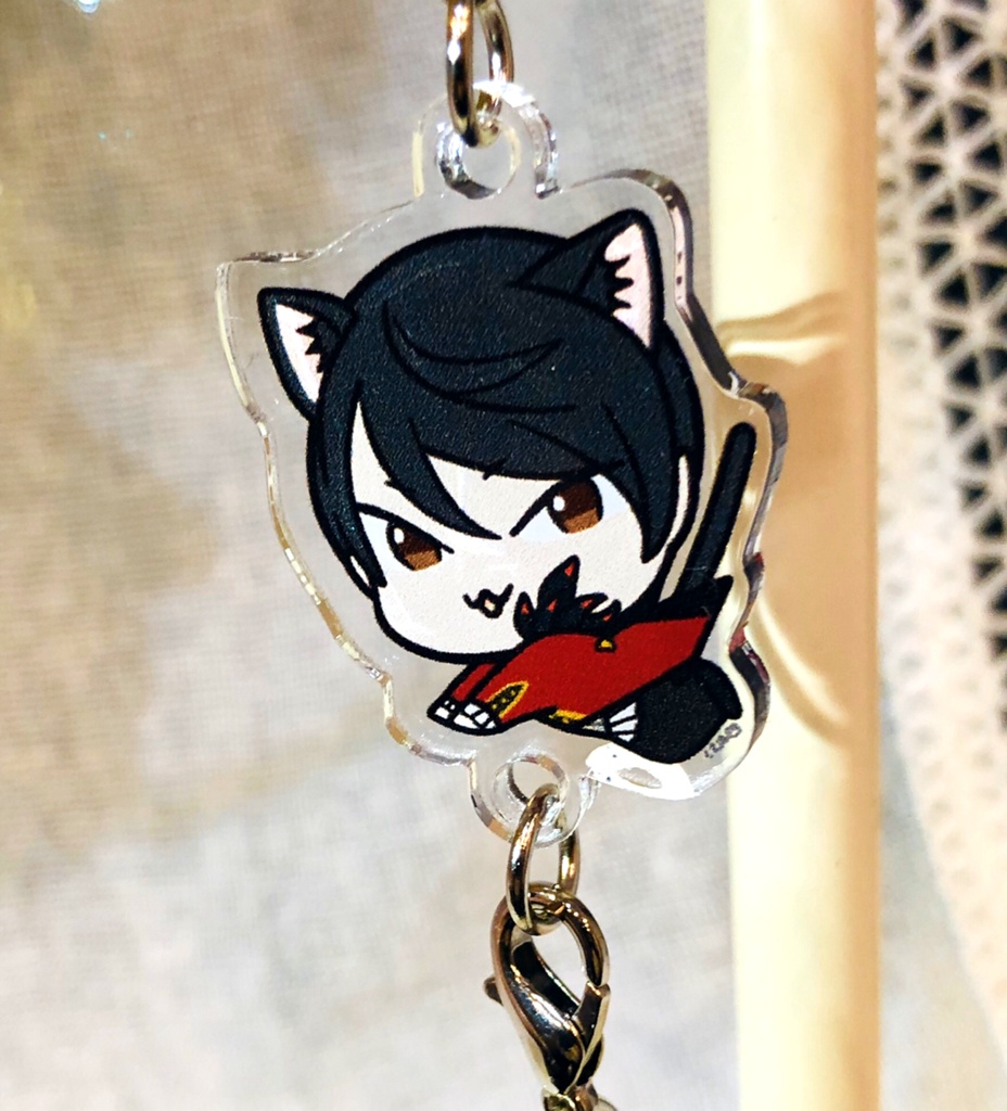 ねこちゃんアクリル連結チャーム