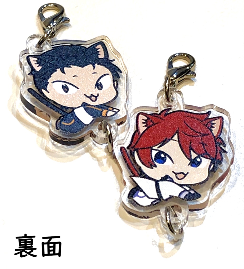 ねこちゃんアクリル連結チャーム