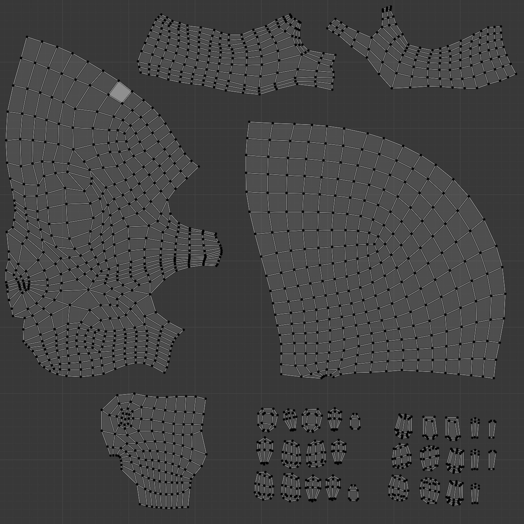 【3Dモデル】ローポリめ簡易頭蓋骨