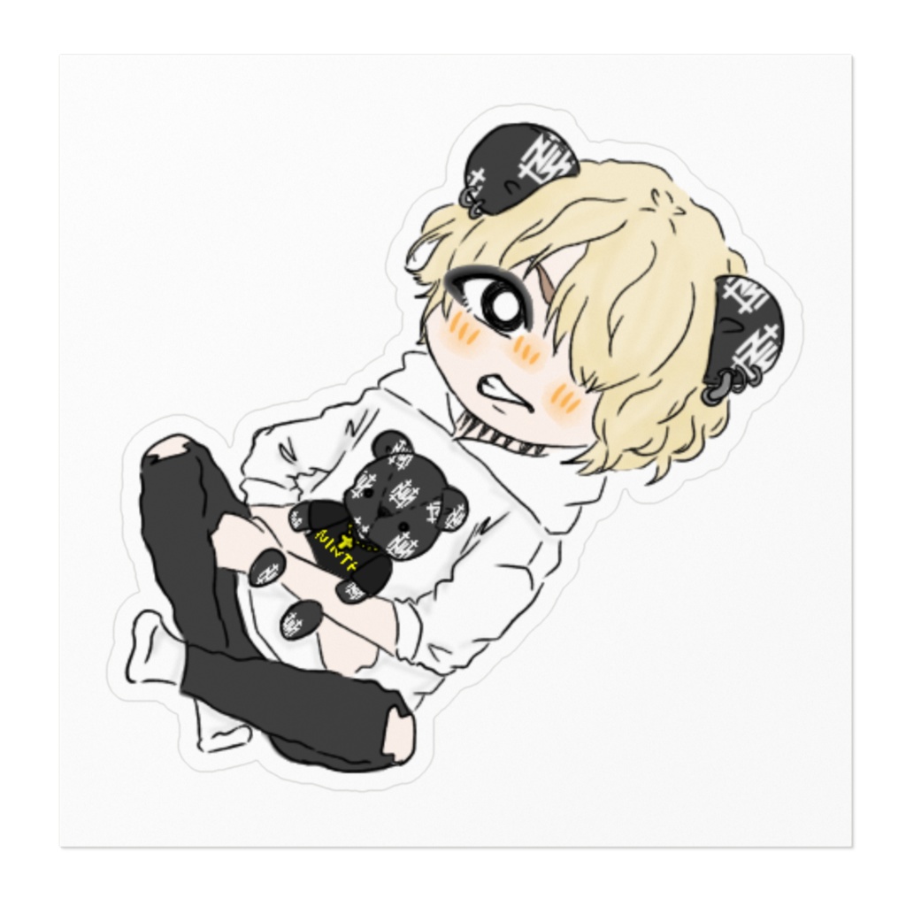 クマみみステッカー