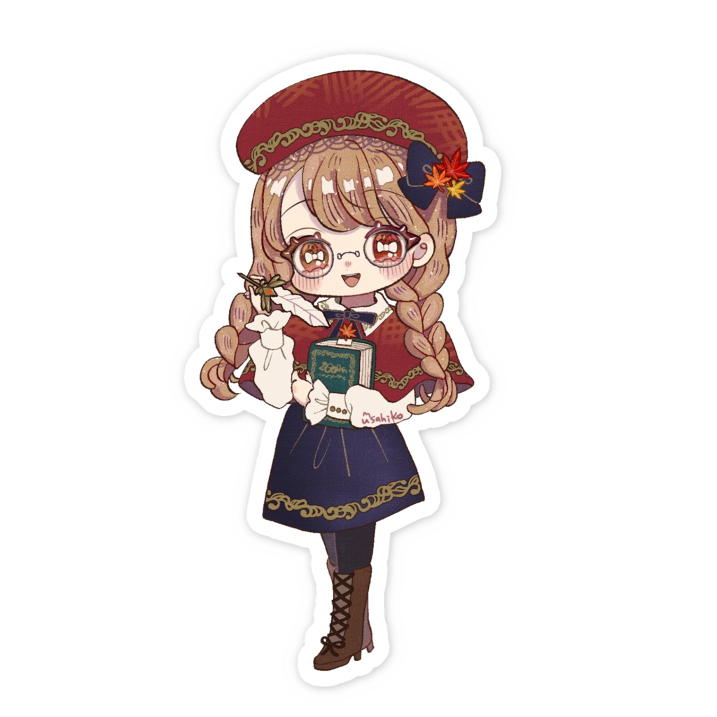 文学SDステッカー