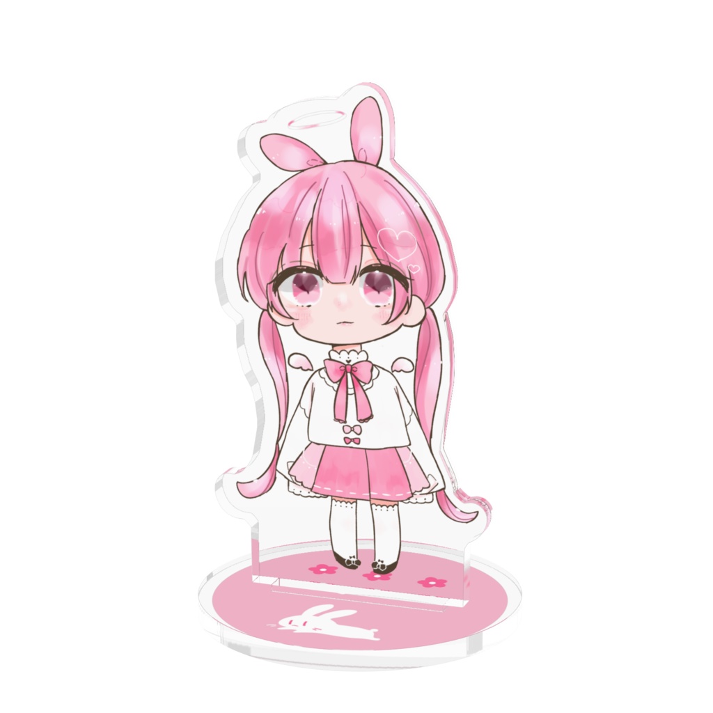ミニアクリルスタンド（うさぎ×天使）