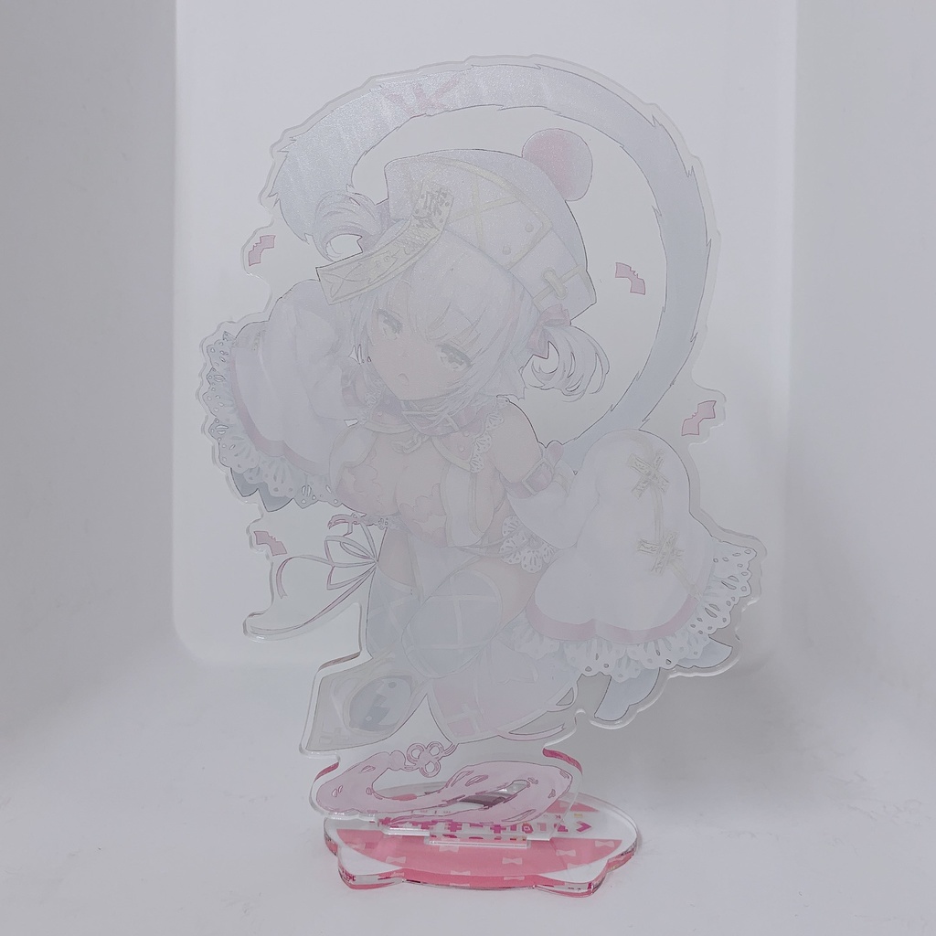 【受注生産】【再販無し】(1周年記念)限定『しろ・キョンシーもみみ』 アクリルフィギア