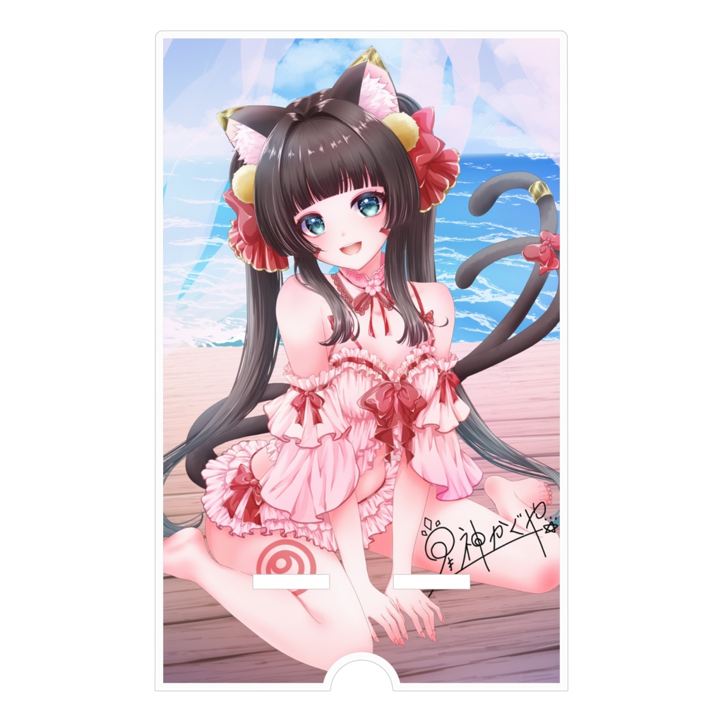 【 🌻夏季限定🌻】星神かぐや アクリルスマホスタンド 10cm×16cm 《2026水着》