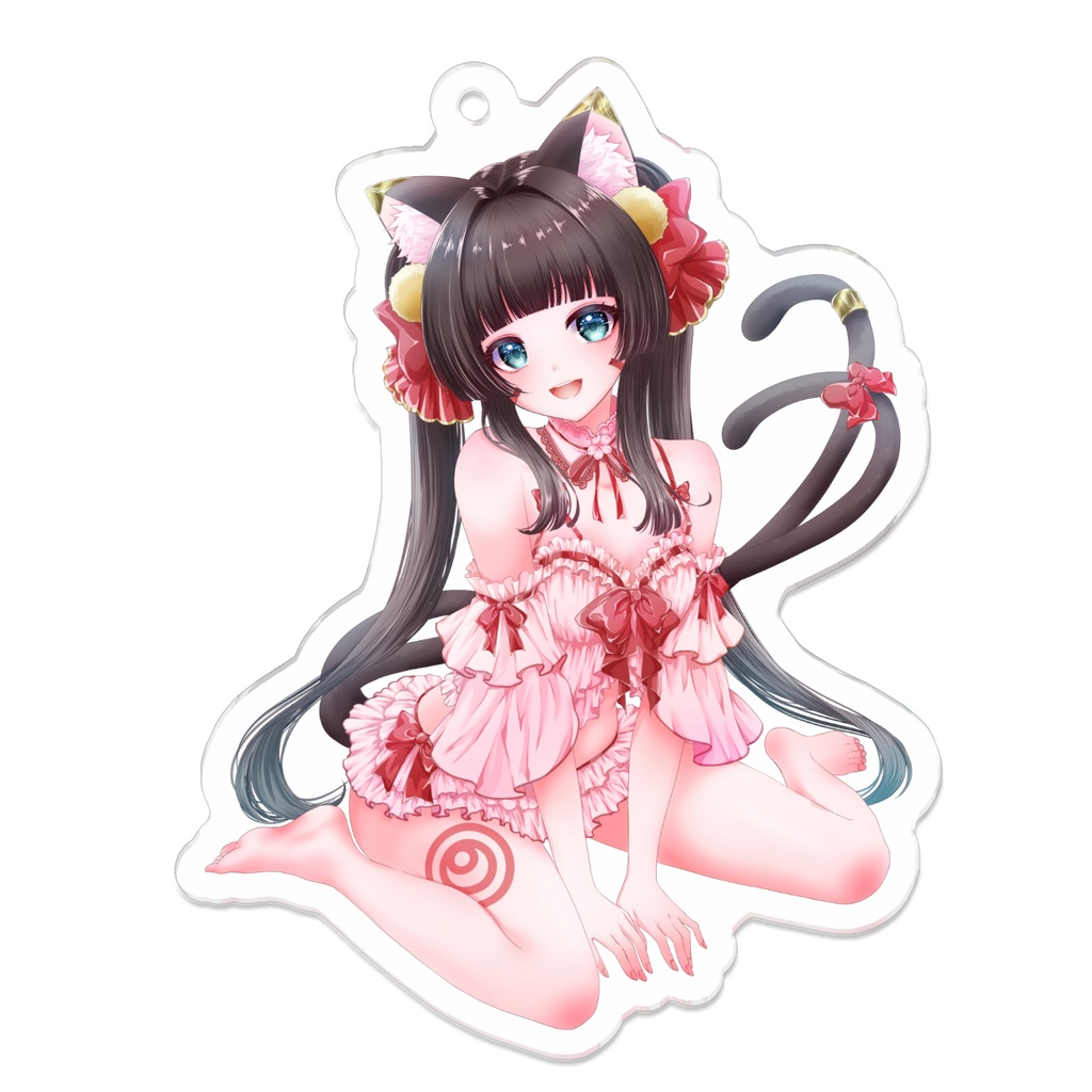 【🌻夏季限定🌻】星神かぐや おすわりアクリルキーホルダー 7cm×7cm 《2026水着》
