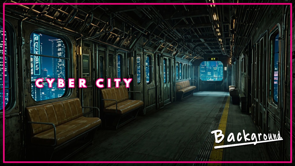 CYBER CITY BACKGROUND vol.0001【壁紙版同梱/二次使用可/商用利用可】