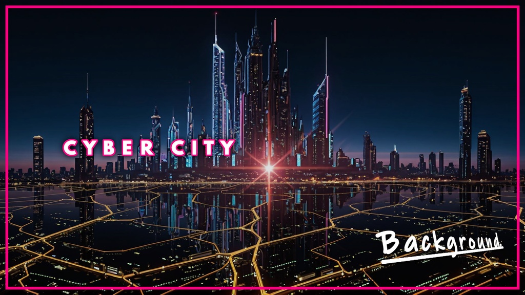 CYBER CITY BACKGROUND vol.0002【壁紙版同梱/二次使用可/商用利用可】