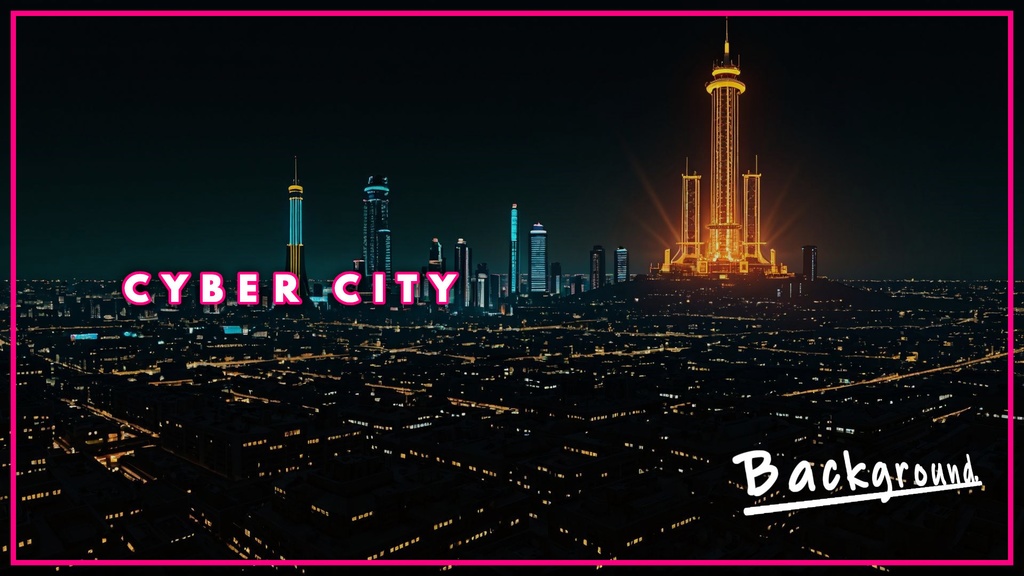 CYBER CITY BACKGROUND vol.0002【壁紙版同梱/二次使用可/商用利用可】