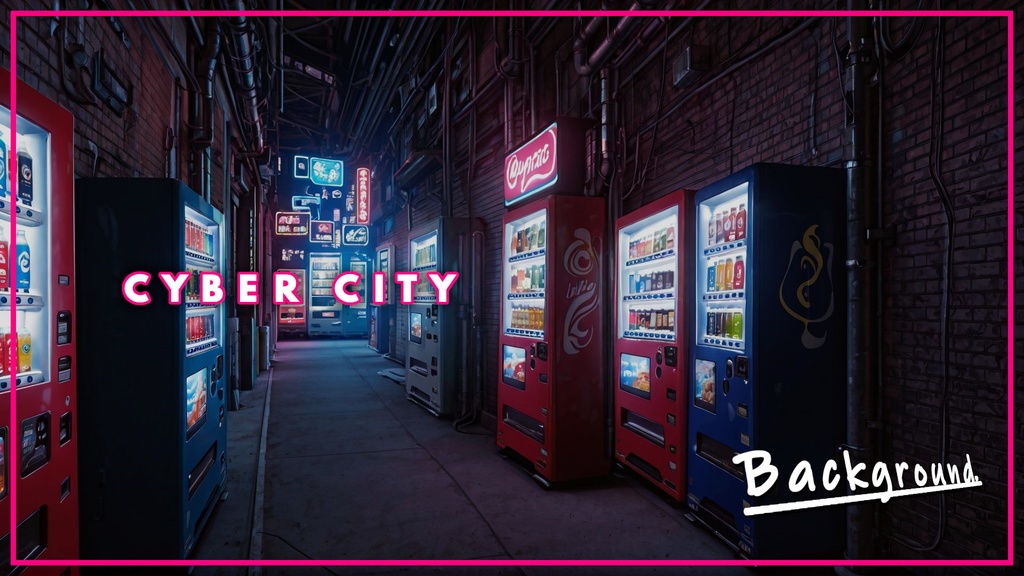 CYBER CITY BACKGROUND vol.0003【壁紙版同梱/二次使用可/商用利用可】