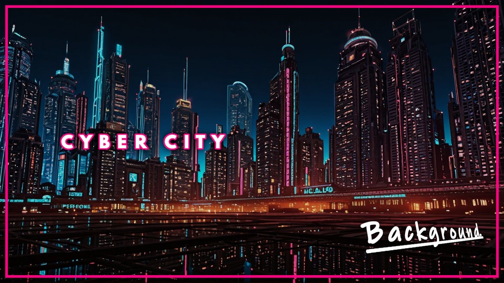 CYBER CITY BACKGROUND vol.0003【壁紙版同梱/二次使用可/商用利用可】