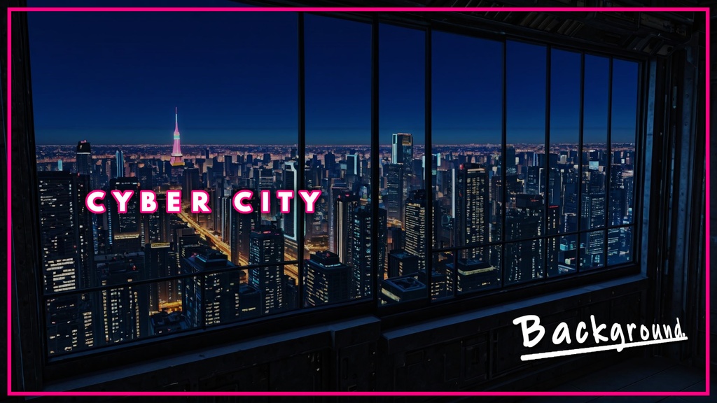 CYBER CITY BACKGROUND vol.0004【壁紙版同梱/二次使用可/商用利用可】