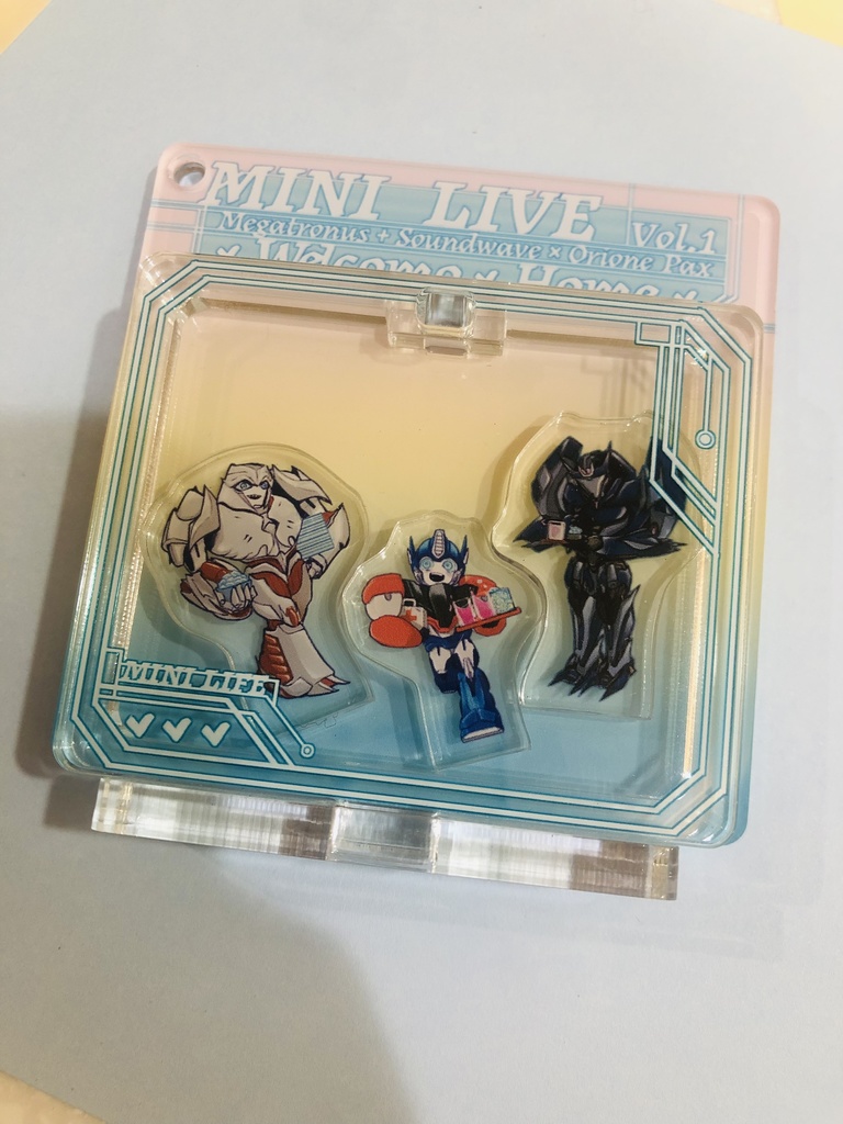 變形金剛 TFP 雙層壓克力盒玩吊飾/飯友 Megatronus + Soundwave x Orion Pax