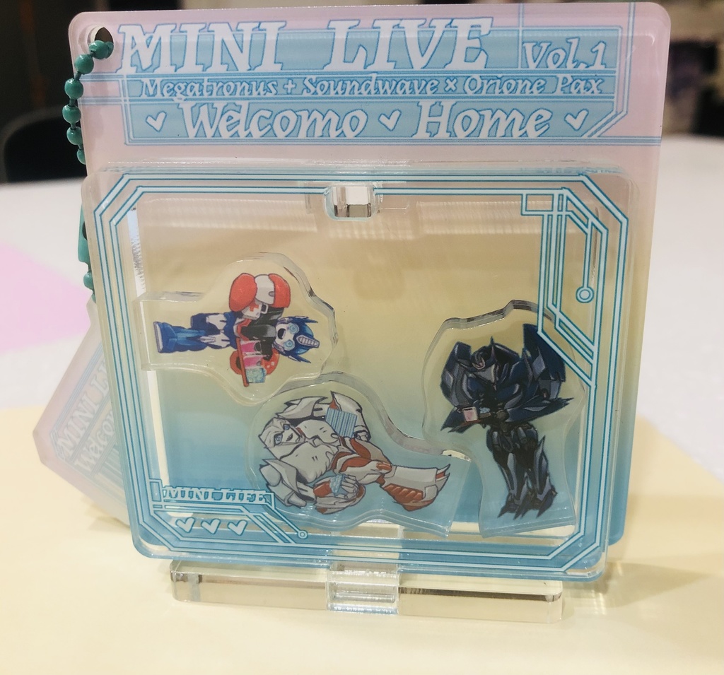 變形金剛 TFP 雙層壓克力盒玩吊飾/飯友 Megatronus + Soundwave x Orion Pax