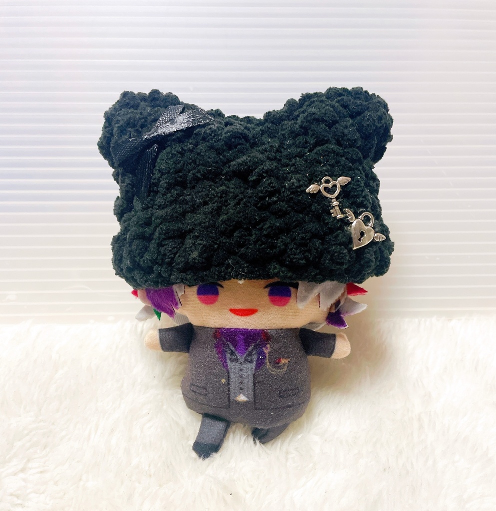 ハンドメイド推し活グッズにじぱぺネコ耳ニット帽