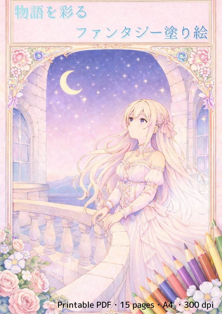 物語を彩るファンタジー塗り絵