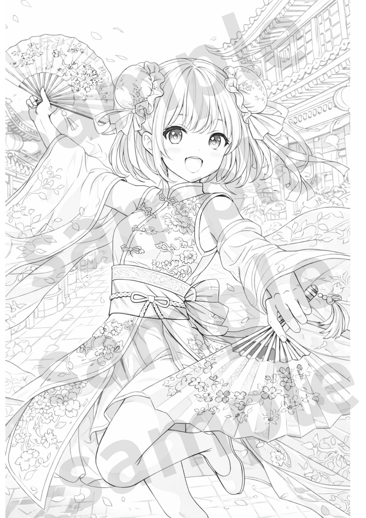 物語を彩るファンタジー塗り絵