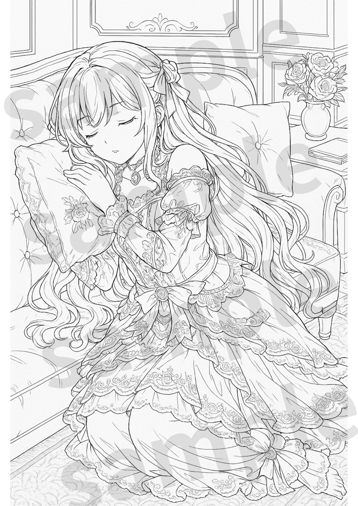 物語を彩るファンタジー塗り絵