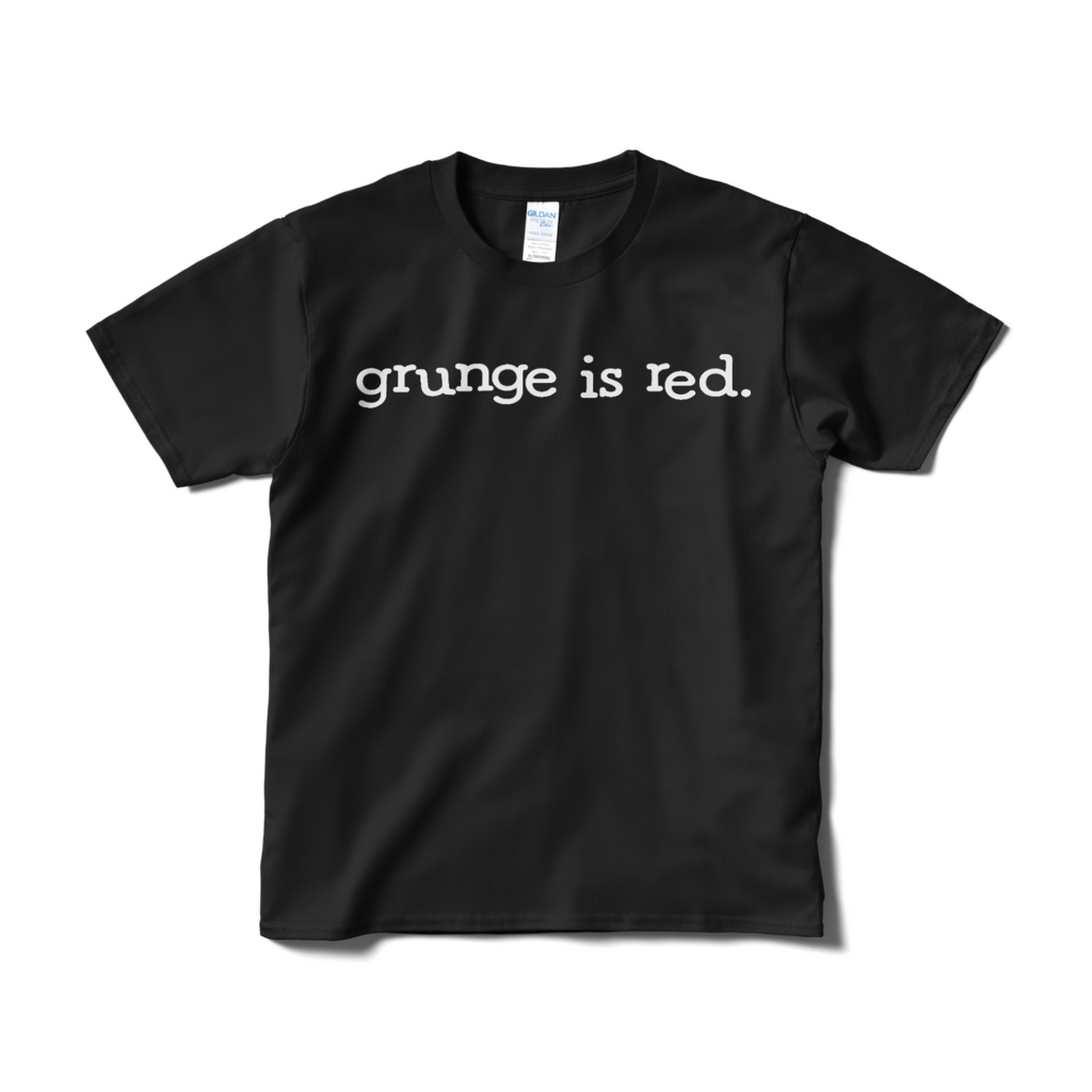 明志雨音 SOLO ONEMAN LIVE【GRUNGE IS RED】Tシャツ 黒