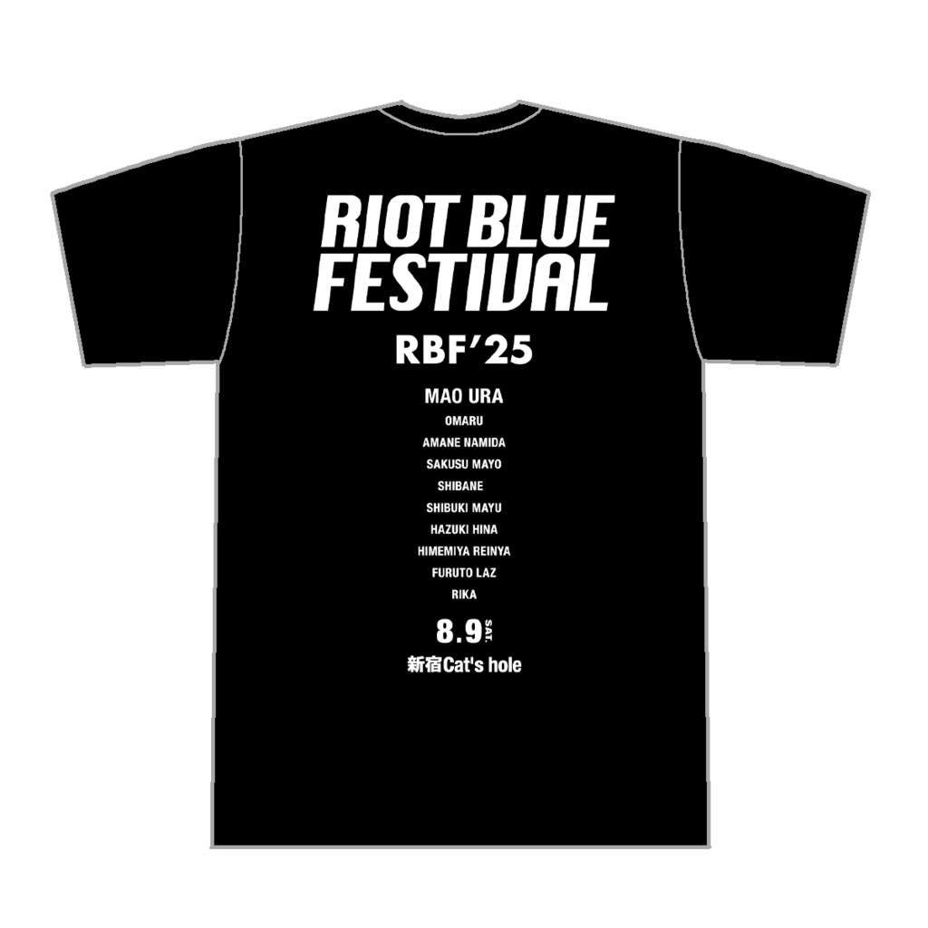 RIOT BLUE FESTIVAL’25 Tシャツ