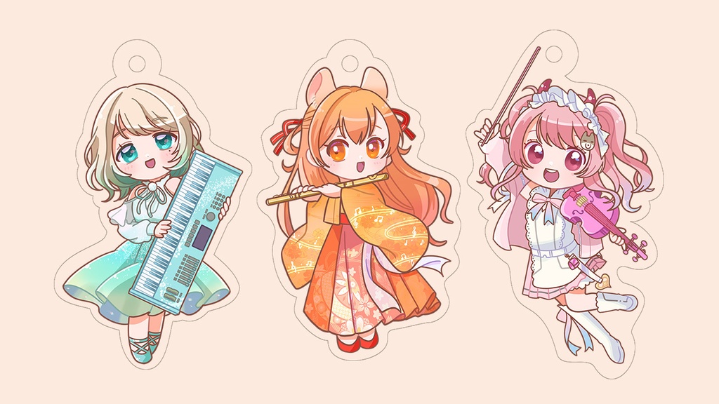 【色彩】アクリルキーホルダーセット