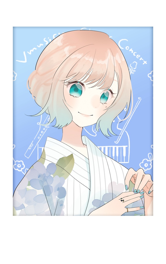 『色彩』一周年 サイン入り描き下ろしイラストカード【澄音緒まる】