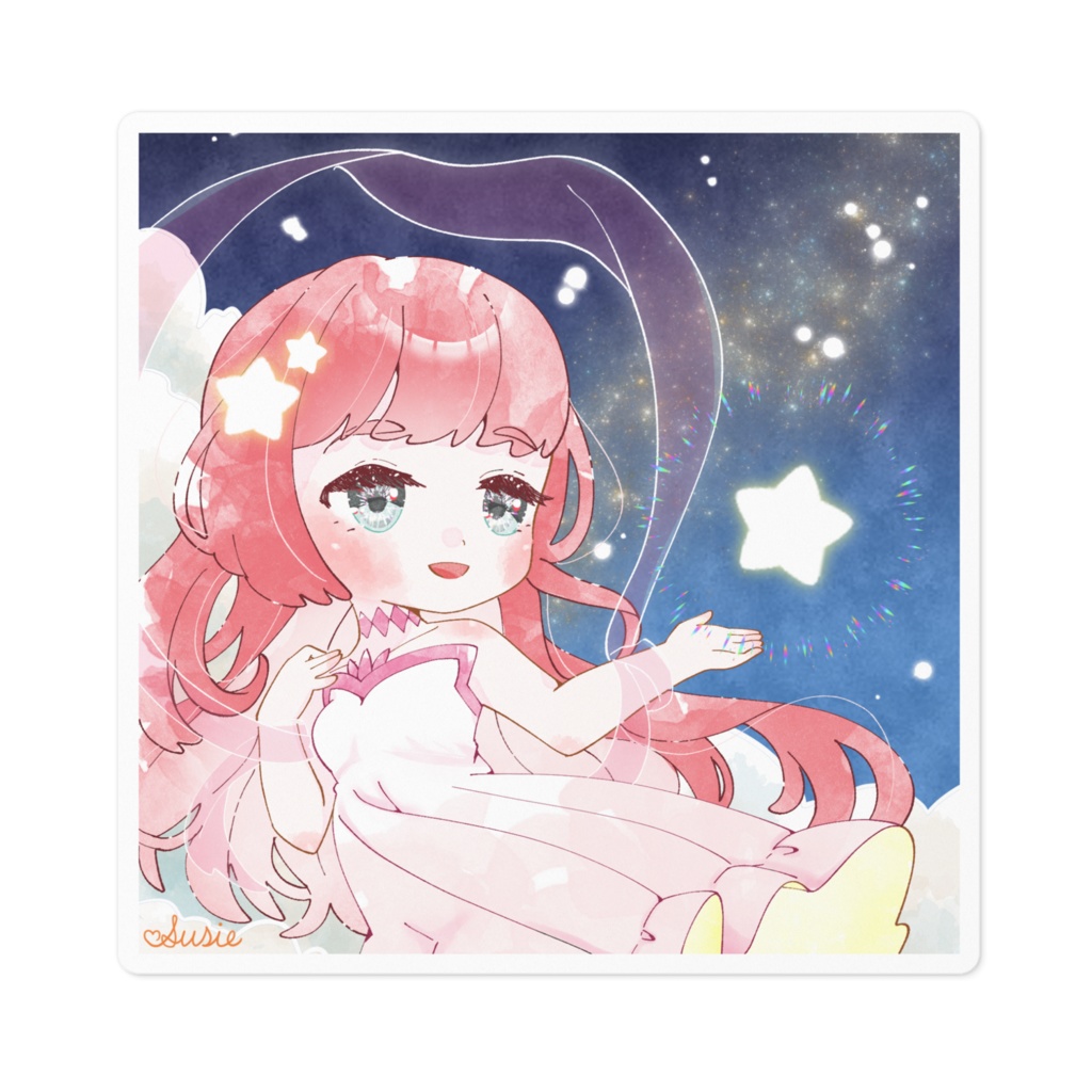 【ステッカー】星に願いを