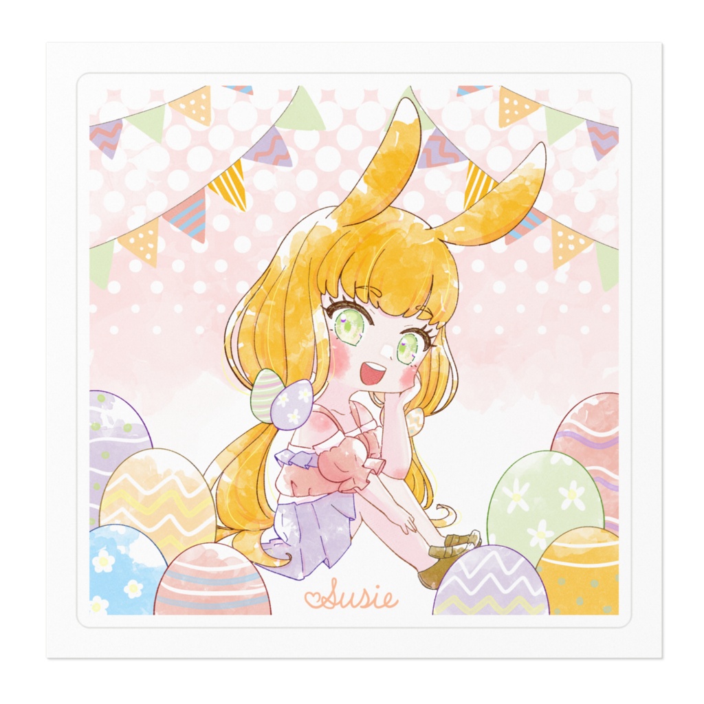 【ステッカー】ハッピーイースター2024