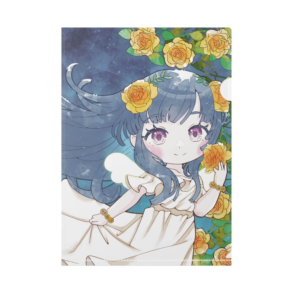 【クリアファイル】天使と薔薇の幻想夜